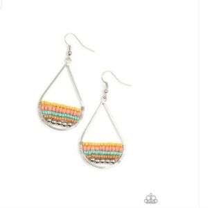 Mojave Mardi Gras MultiColor Earrings Fashion Jewelry -Paparazzi